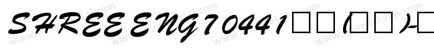 SHREE ENG7 0441 普通(西方)字体转换